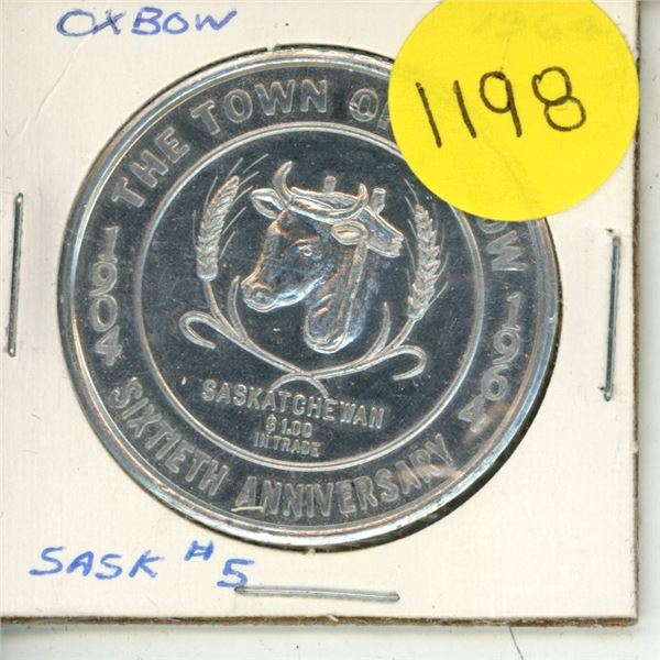 1964 Oxbow Sixtieth Anniversary Trade Dollar