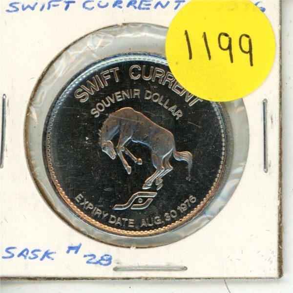 1976 UNC Swift Current Summer Games Trade Dollar