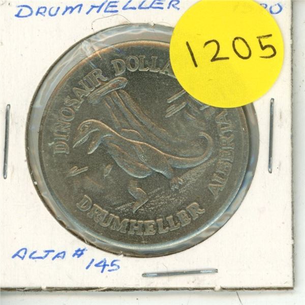 1980 Drumheller Dinosaur Dollar