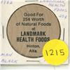 Image 1 : 1982 Landmark Health Foods, Hinton Wooden Dollar