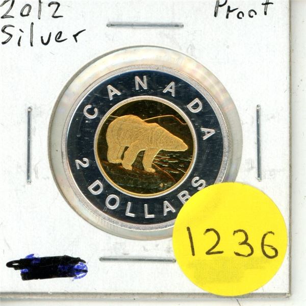 2012 Proof Canadian Silver Toonie
