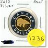 Image 1 : 2012 Proof Canadian Silver Toonie