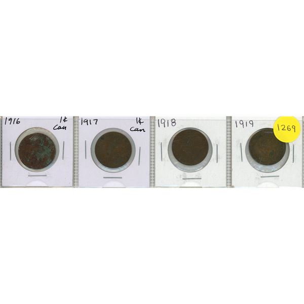 1916-1918 Canadian Large Cents