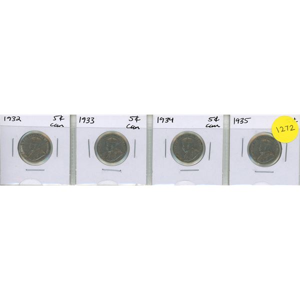 1932-1935 Canadian Five Cents