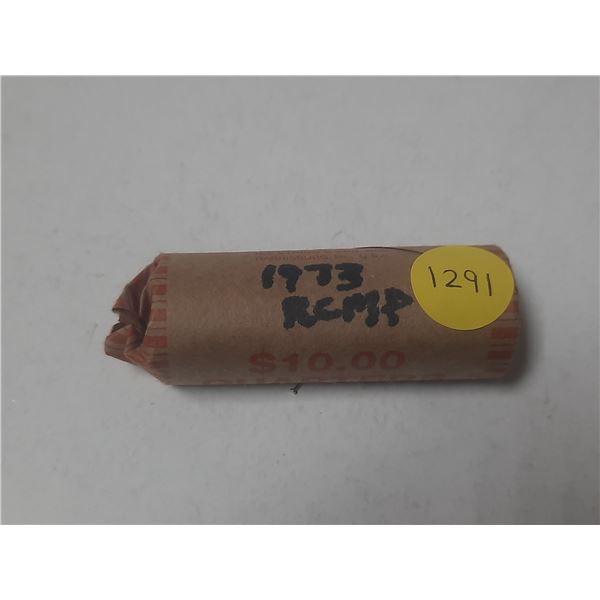 1973 BU Roll Of Canadian Twenty Five Cents - RCMP