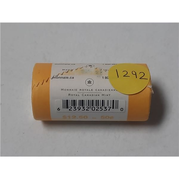 2010 Mint Roll Of Canadian Fifty Cents
