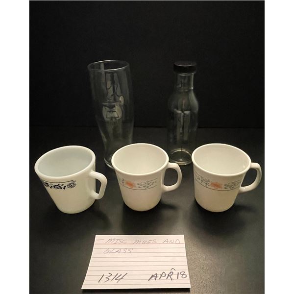 Misc mugs & glass