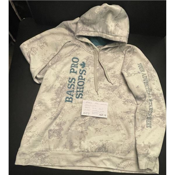 Bass Pro Shop hoodie - labelled 2XL but fits smaller Lg or Med