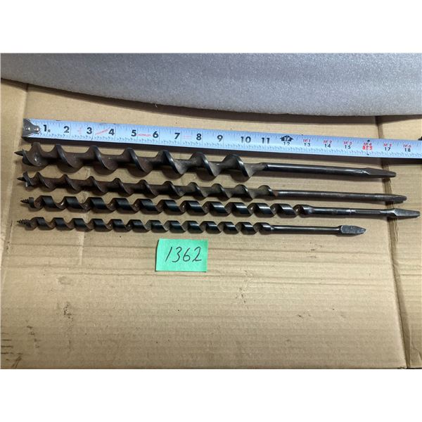 Vintage Long Auger Drills