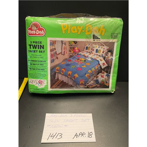 3 piece Twin Sheet Set - Play-Doh - new