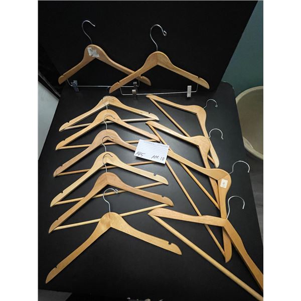 11 - Wooden hangers