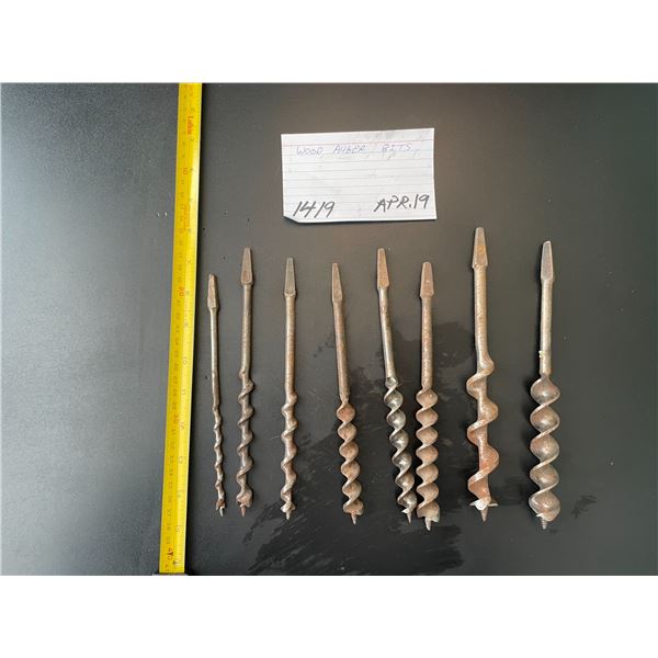 8 Wood auger bits