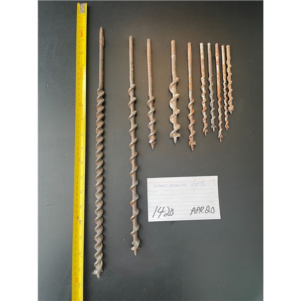 10 Wood auger bits