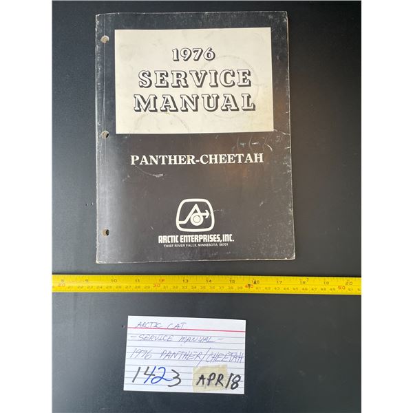 Arctic Cat - Service manual - 1976 Panther/Cheetah