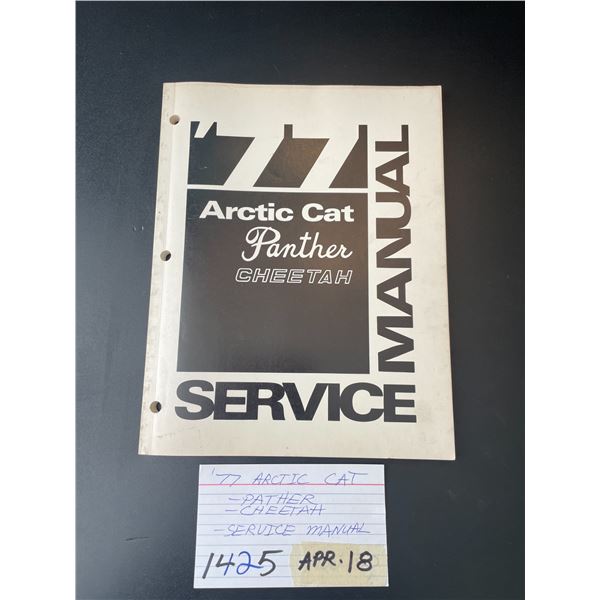 1977 Arctic Cat - Panther - Cheetah - Service manual