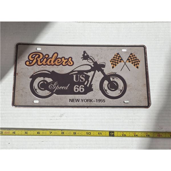 Riders - new york 1955 plate