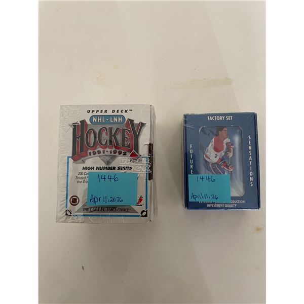 1991 upper deck high series 200 cards sealed and 1991 factory set future sensations 90 cards sealed