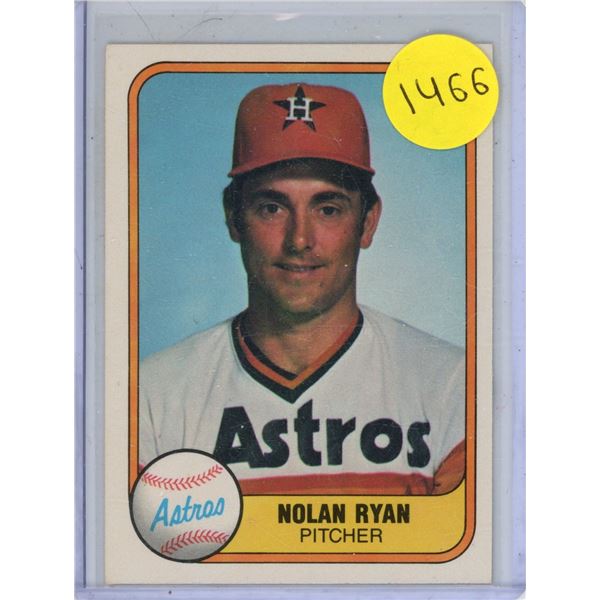 1981 Fleer Nolan Ryan 57.
