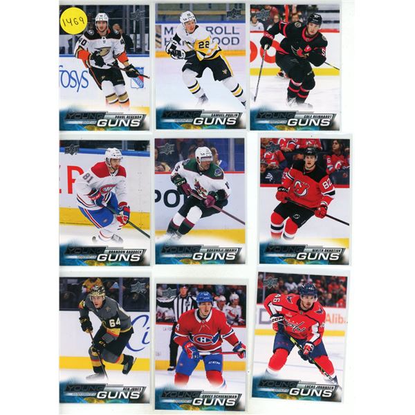 (20) 2022-23 Upper Deck Series 2 Hockey Different Young Guns Hockey Cards.