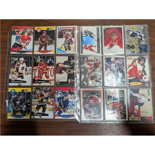 Lot of Vintage PRO SET/Special Cards/ Theoren Fleury NHL Hockey cards 1990s-2000s