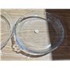 Image 3 : 2 pyrex pie plates- 1 deep dish and 9.5" crimped edge pie plate
