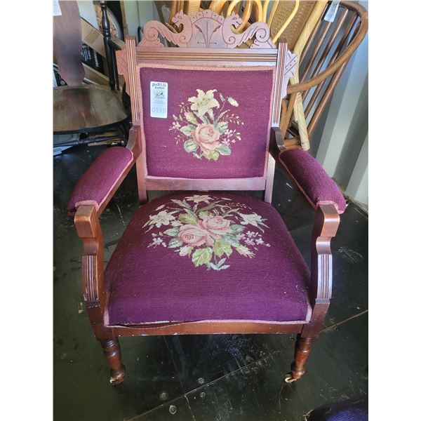 Antique East Lake Parlor Chair SC3 C