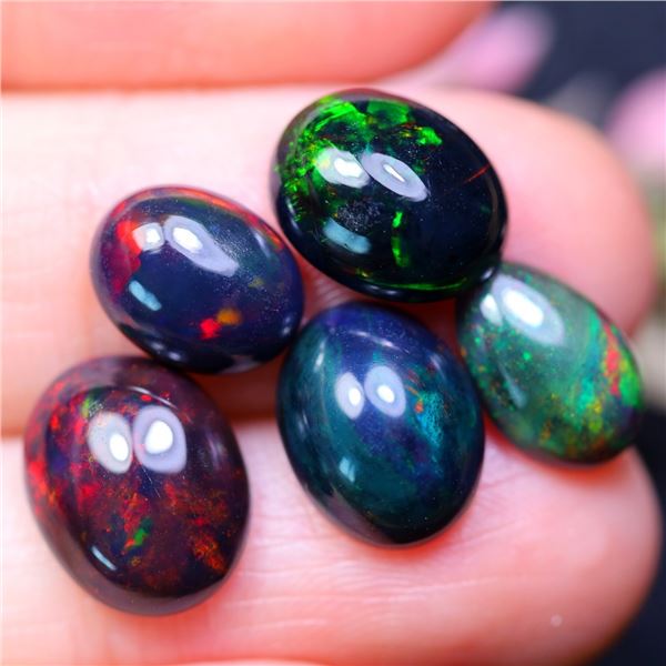 7.45 ct Certified Black Opal gemstone Parcel ($2,794 Appraisal) SC1 Cat A