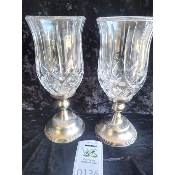 Pair of Crystal Candle Holders SC1 Cat A