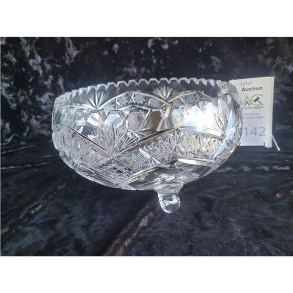 Footed Crystal Bowl SC1 Cat A