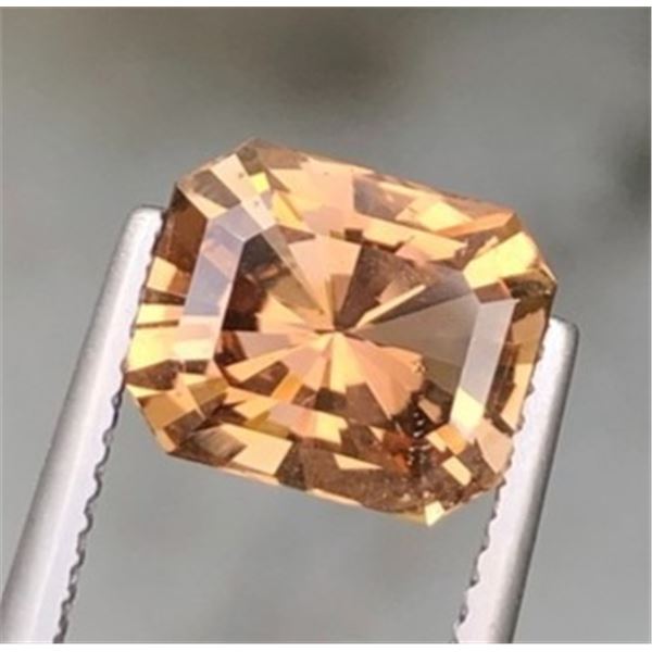 3.57 ct Certified Imperial Topaz gemstone ($13,100 Appraisal) SC1 Cat A