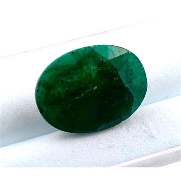 9.1 ct Certified Zambian Emerald gemstone ($13,400 Appraisal) SC1 Cat A
