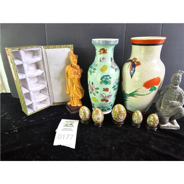 Vintage Chinese Cloisonne Eggs & More SC1 Cat A