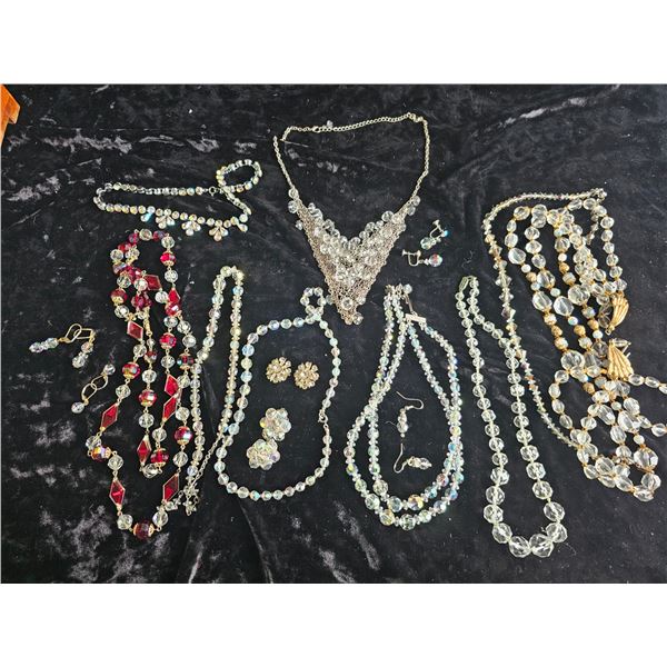 Vintage Crystal Necklaces & Earrings SC1 Cat A