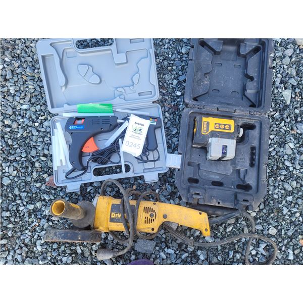 Dewalt Angle Grinder & A Glue Gun SCO Cat B
