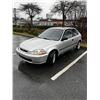 Image 1 : 1996 HONDA CIVIC 2 DOOR HATCHBACK, 4 CYLINDER, 209,XXXKM, GREY, RUNS AND DRIVES,  RAD CAP/ RADIATOR 