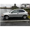 Image 2 : 1996 HONDA CIVIC 2 DOOR HATCHBACK, 4 CYLINDER, 209,XXXKM, GREY, RUNS AND DRIVES,  RAD CAP/ RADIATOR 