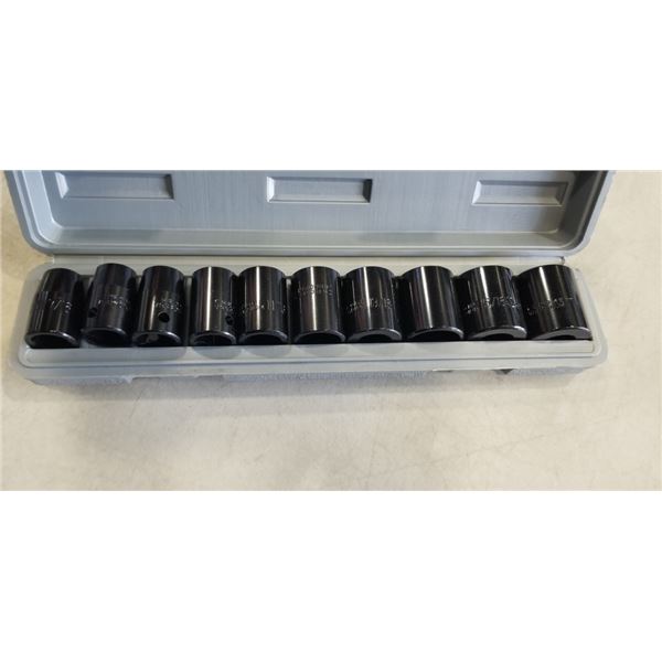 STANDARD 1/2 INCH IMPACT SOCKETS AND BUSHING REMOVAL AND INSERTING SET