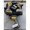 Image 1 : DEWALTY 20V POWER TOOL SET WITH BRUSHLESS CUT OUT TOOL, BRUSHLESS DRYWALL SCREW GUN AND DRTILL, WITH