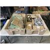 Image 1 : 2 TOTES OF NEW ASSORTED FORKLIFT PARTS, GASKETS, BRAKES ETC