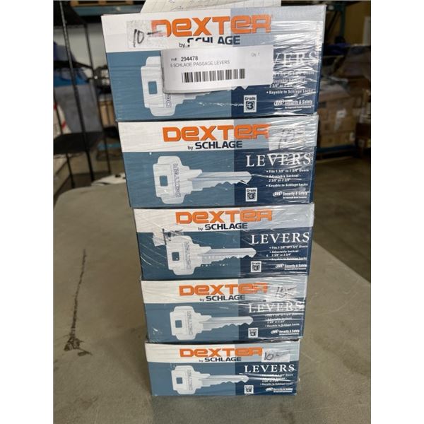 5 SCHLAGE PASSAGE LEVERS