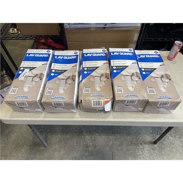 5 NEW LAVGUARD FAST FIT UNDER SINK PIPING COVERS