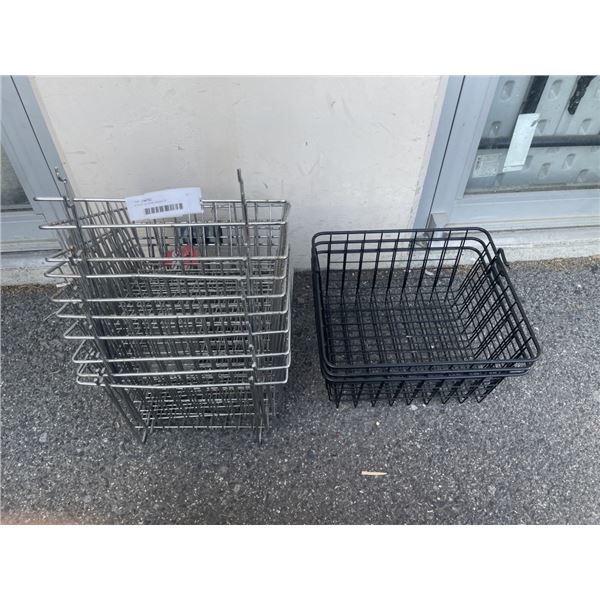 STACK OF WIRE BASKETS