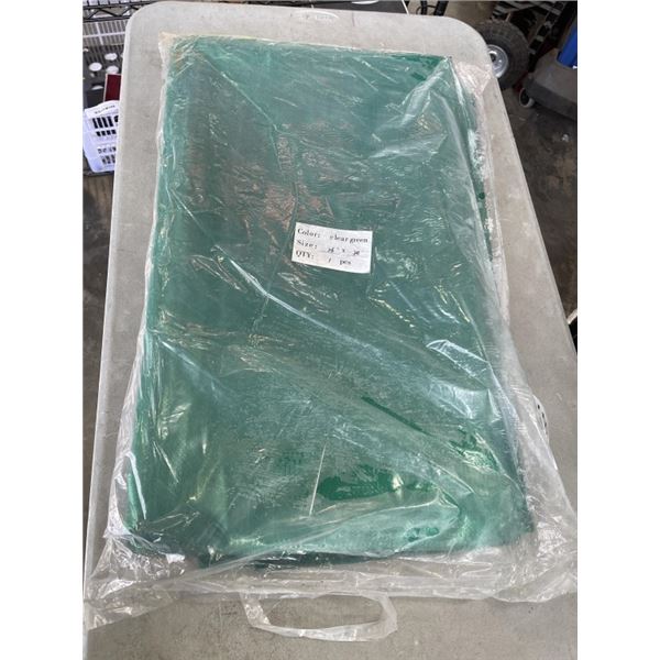 NEW GREEN TARP 26 X  20 - NO EYELETS