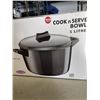 Image 2 : LOT OF 2 NEW FUTURA COOK N SERVE BOWL 5 LITRE