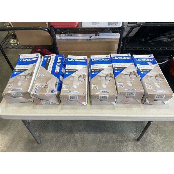 6 NEW LAVGUARD FAST FIT UNDER SINK PIPING COVERS