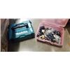 Image 1 : MAKITA HARD TOOL BOX AND BIN OF HOSE FITTINGS