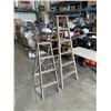 Image 2 : 2 WOOD A-FRAME LADDERS