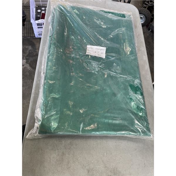NEW GREEN TARP 26 X  20 - NO EYELETS