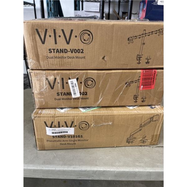 VIVO PNEUMATIC ARM SINGLE MONITOR DESK MOUNT VIVO DUAL DESK MOUNT AND VIVO DUAL MONITOR DESK MOUNT