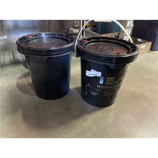2 NEW INTEGRA DRY BUCKETS, DEHUMIDIFYING DESICANTS